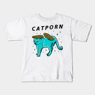 CAT + POPCORN Kids T-Shirt